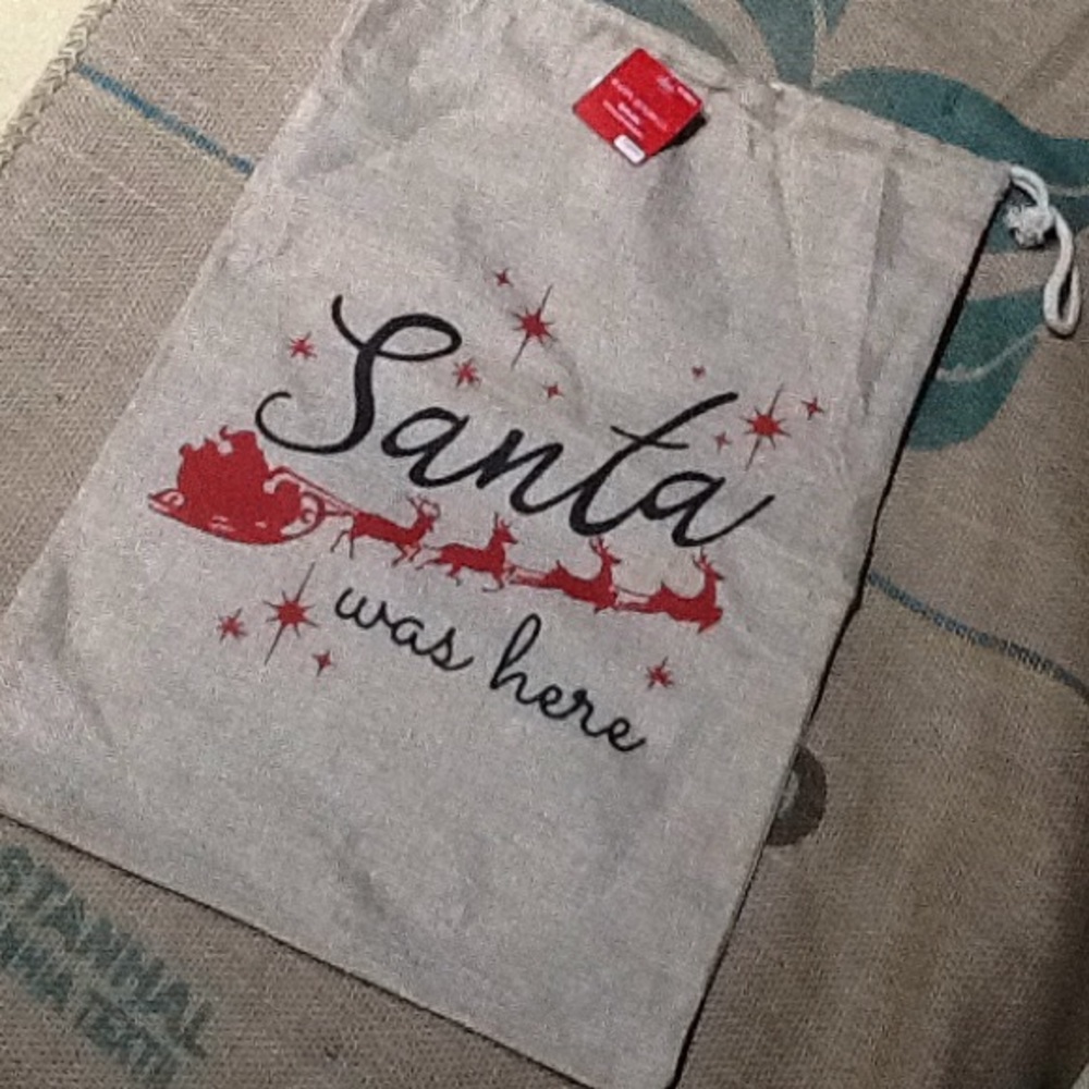 Free Burlap Santa Gift Bag with $40 Purchase